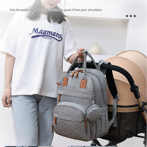 Ultimate Travel Diaper Bag Backpack – USB Charging, Waterproof & Stroller-Ready | Large Capacity Mummy Bag