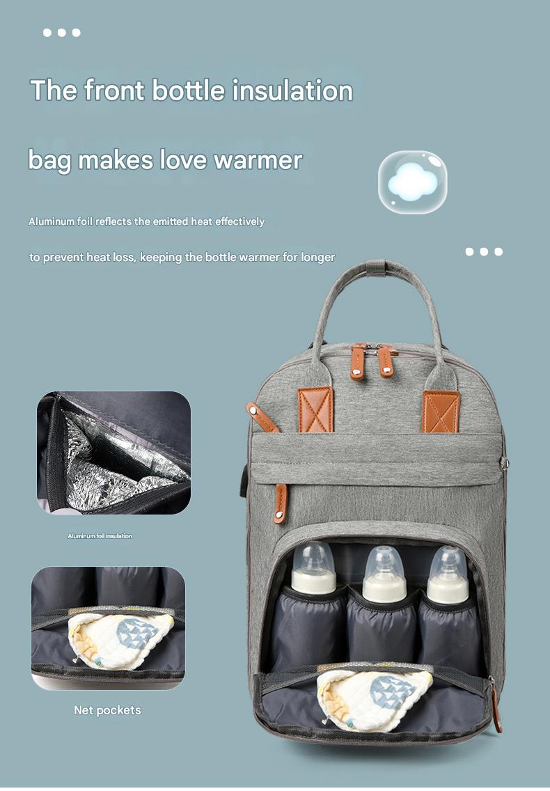 Ultimate Travel Diaper Bag Backpack – USB Charging, Waterproof & Stroller-Ready | Large Capacity Mummy Bag