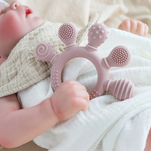 Soft Silicone Baby Teether – BPA-Free, Easy-Grip Design for Teething Relief | Safe & Non-Toxic